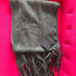 Lucky Brand Charcoal Fringe Scarf